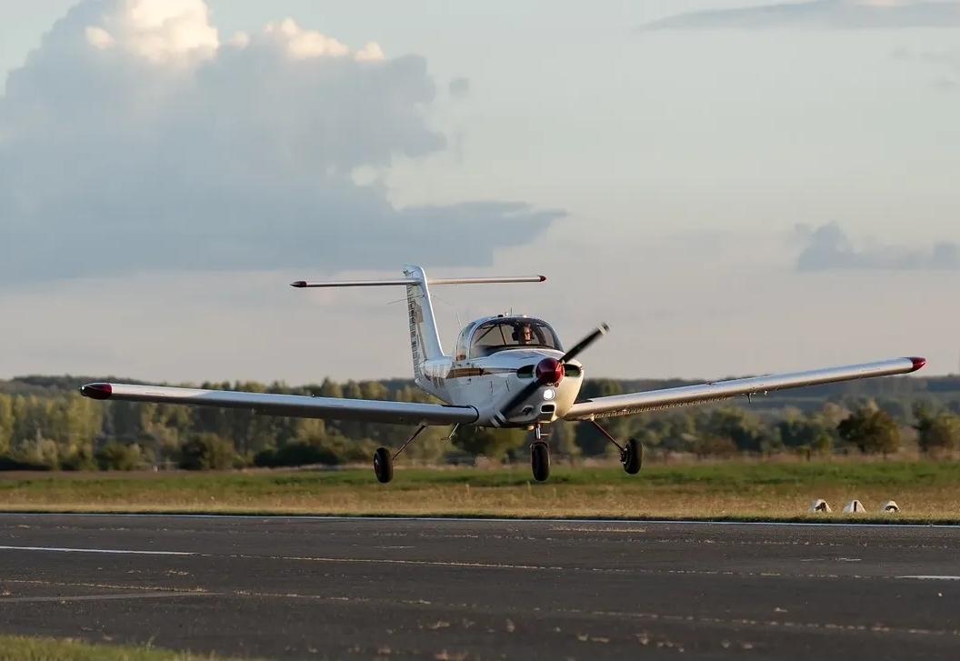 Aircraft taking off
